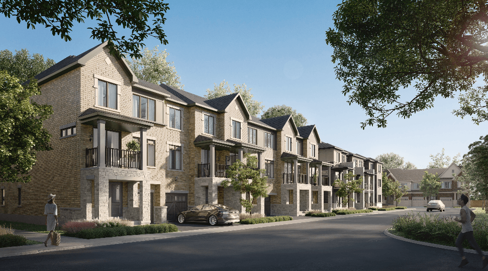 Modern townhomes with contemporary architecture